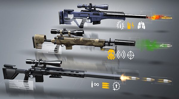 تحميل لعبة Hitman Sniper مهكرة اخر اصدار 2024 من ميديا فاير 2 Hitman Sniper weapons