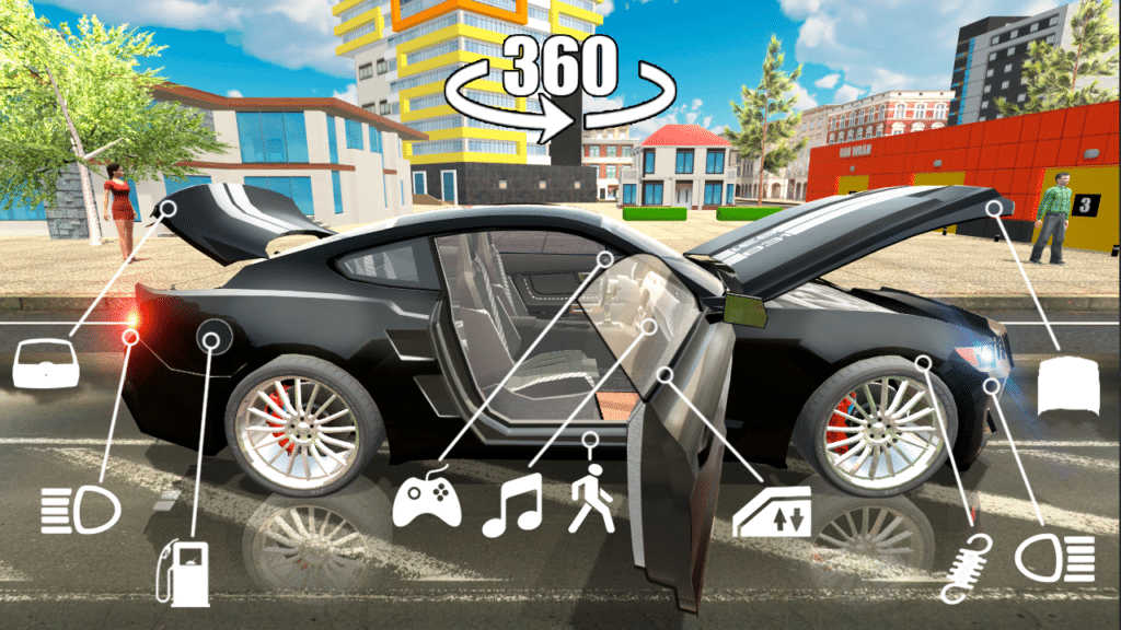 تحميل لعبة car simulator 2 mod apk مهكرة 2024 اخر اصدار من ميديا فاير 4 لعبة car simulator 2