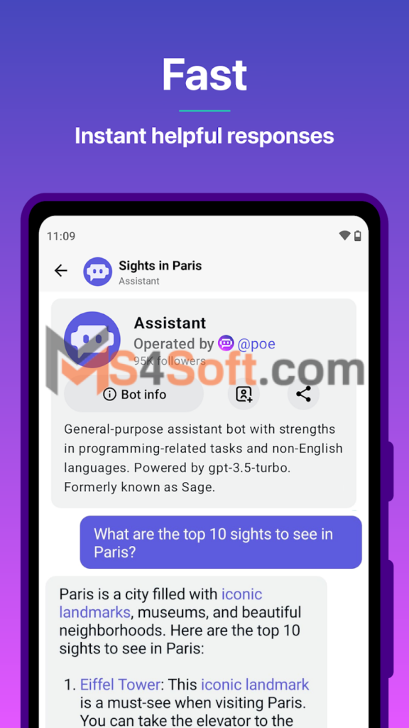 تحميل تطبيق Poe- Fast AI Chat روبوت دردشة بالذكاء الاصطناعي 2 unnamed 1