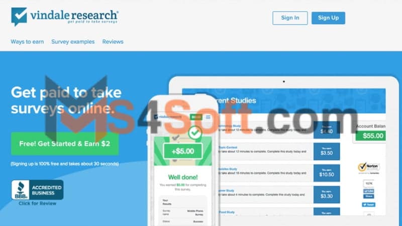 موقع Vindale Research 1 1