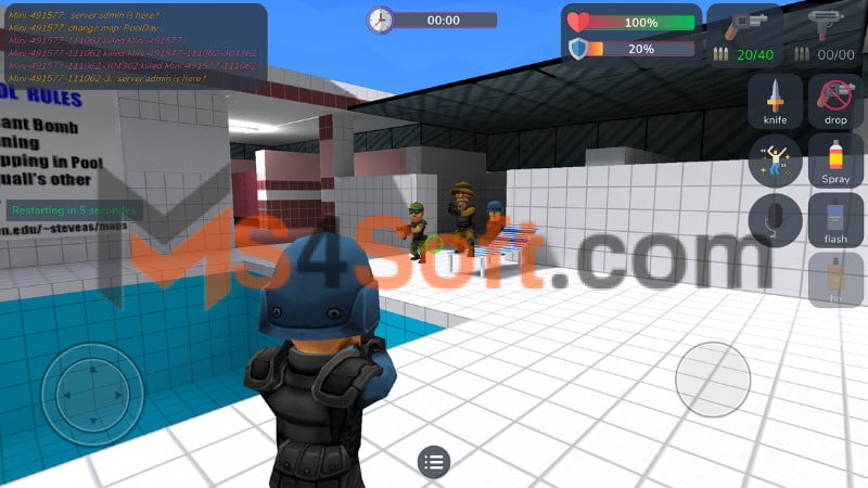 تحميل لعبة MiniStrike apk التحديث الاخير 2024 للاندوريد والايفون مجانا 4 تحميل لعبة MiniStrike 1 1