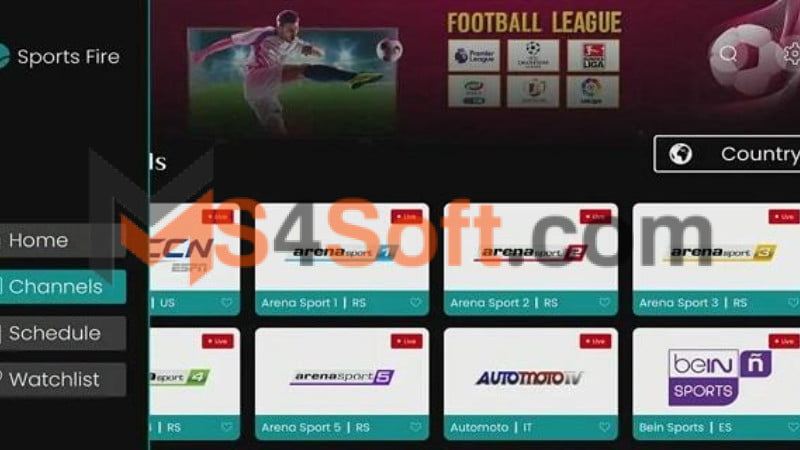 تحميل تطبيق SportsFire لمشاهدة المباريات بث مباشر بدون تقطيع 2024 مجانا 2 تحميل SportsFire