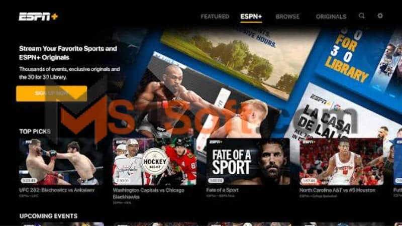 تحميل تطبيق ESPN Plus بث مباشر لمشاهدة المباريات اخر اصدار 2024 للاندوريد والايفون مجانا 2 تطبيق ESPN live free