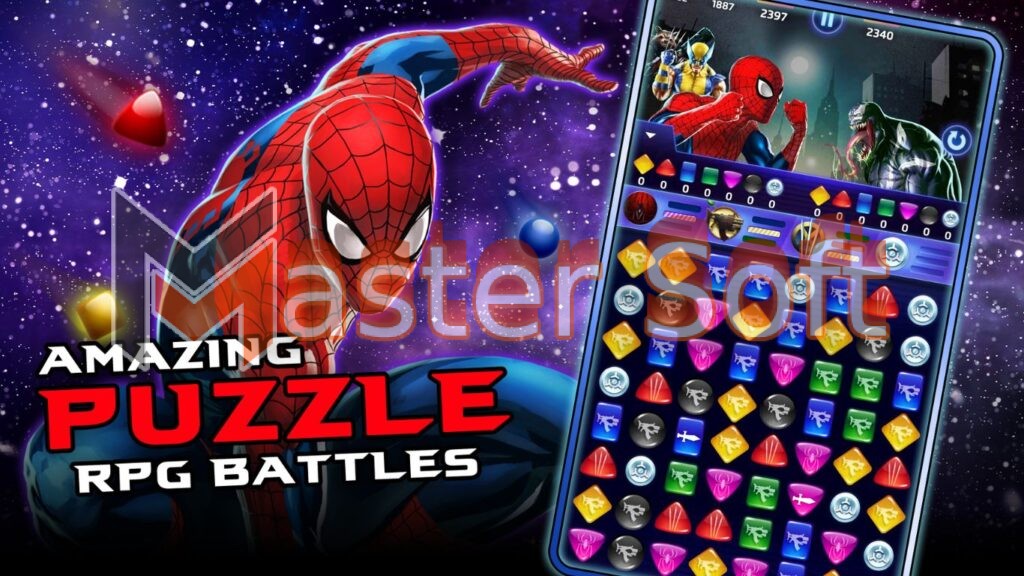 تحميل لعبة Marvel Puzzle Quest مهكرة للاندوريد والايفون 2025 مجانا 3 تنزيل لعبة Marvel Puzzle Quest