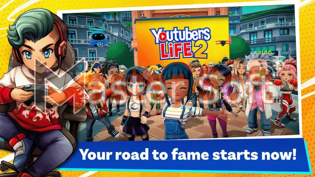 تحميل لعبة Youtubers Life 2 مهكرة مال غير محدود للاندرويد والايفون اخر اصدار 2024 من ميديا فاير 2 تحميل لعبة Youtubers Life 2