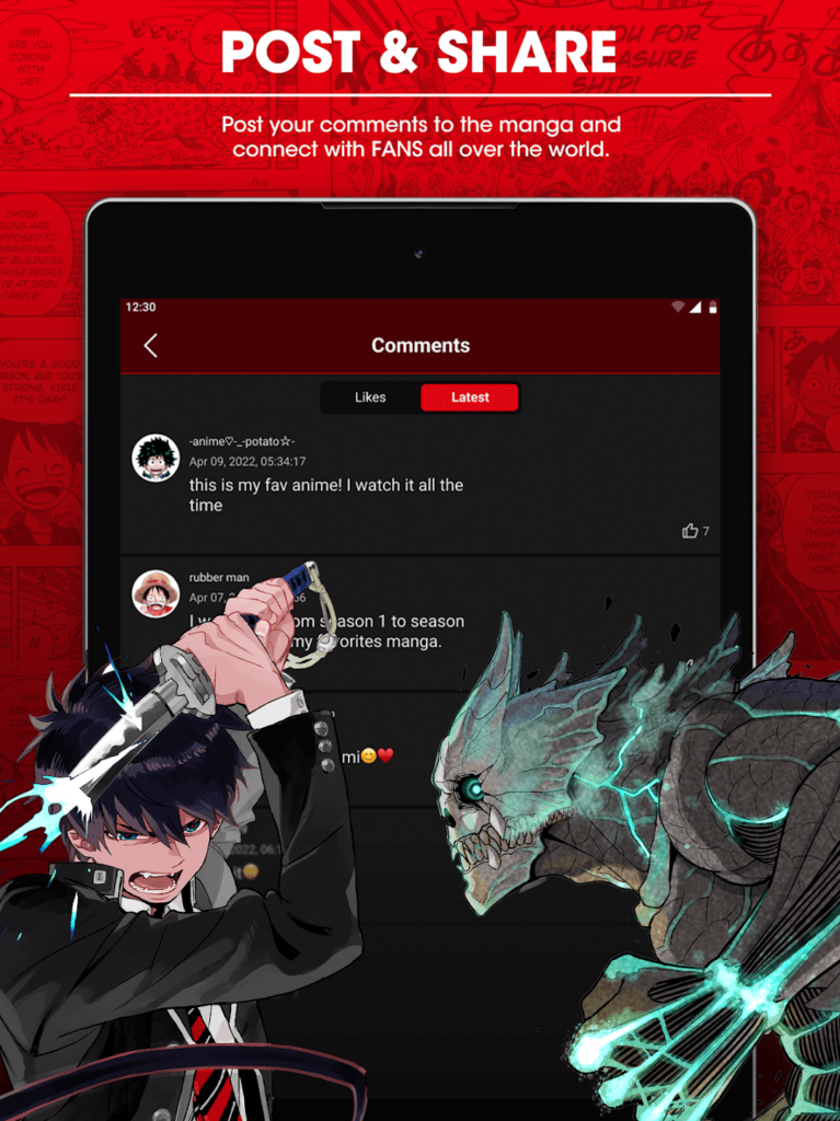 تحميل تطبيق MANGA Plus by SHUEISHA للاندوريد والايفون 2025 اخر اصدار مجانا 4 تطبيق MANGA Plus by SHUEISHA