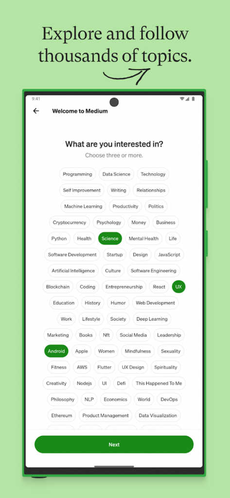 تحميل تطبيق Medium مهكر للاندوريد apk اخر اصدار 2025 برابط مباشر 5 تطبيق Medium