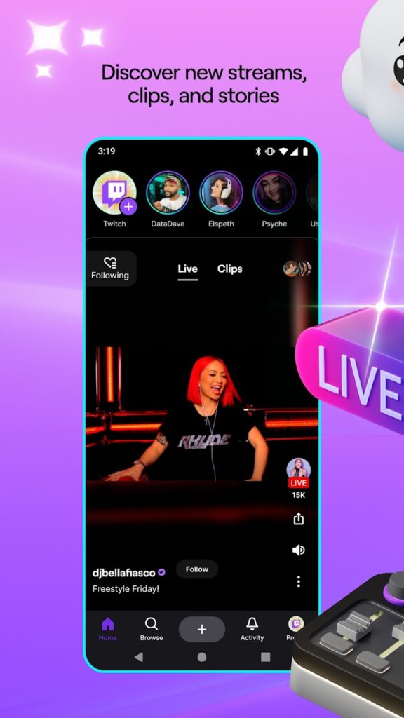 تحميل تطبيق Twitch مهكر apk للاندوريد والايفون 2025 برابط مباشر 4 تحميل تطبيق Twitch