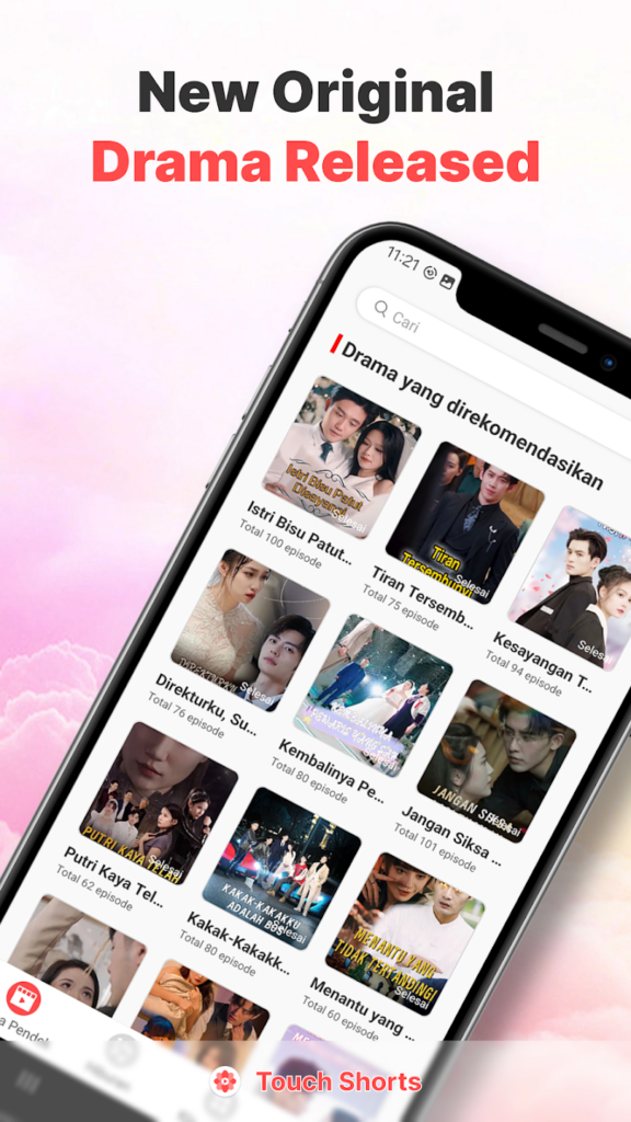 تحميل تطبيق Touch Shorts لمشاهدة الاعمال الدرامية القصيرة 2025 للاندوريد مجانا 3 تحميل Touch Short Drama