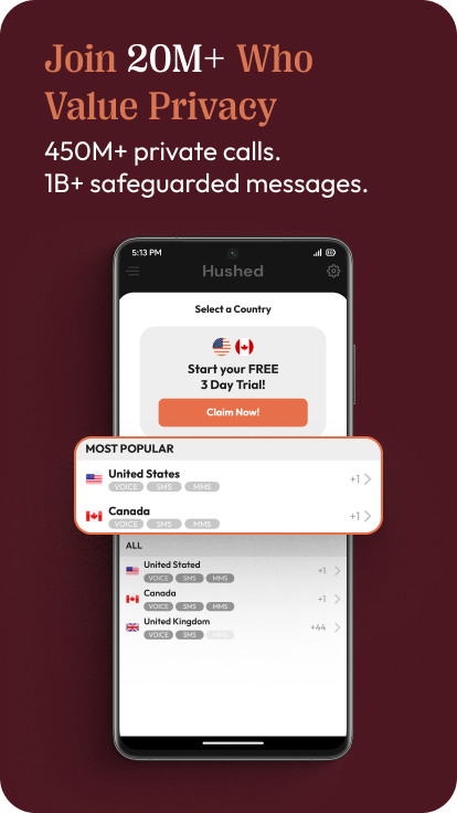 تحميل تطبيق Hushed Apk مهكر مدفوع للاندرويد والايفون اخر اصدار 2025 برابط مباشر 5 تطبيق Hushed