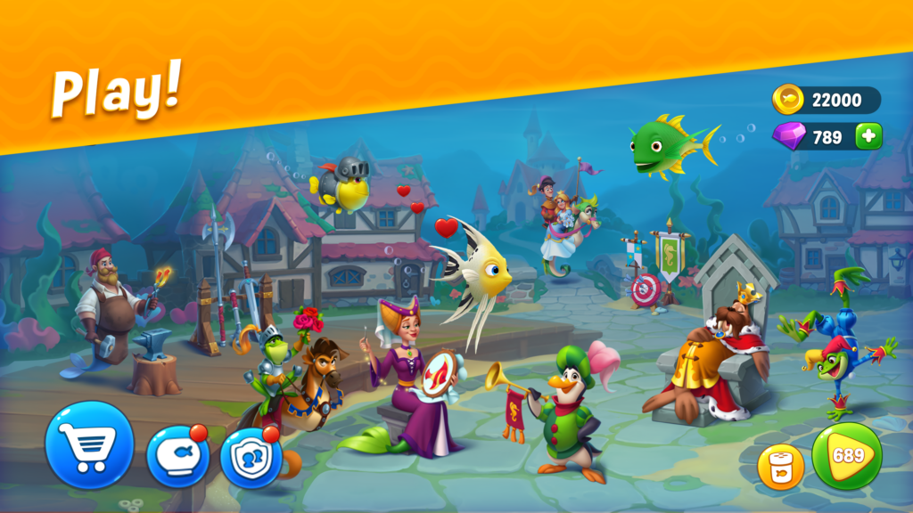 تحميل لعبة Fishdom APK مهكرة كاملة للاندوريد والايفون 2025 من ميديا فاير 5 لعبة Fishdom