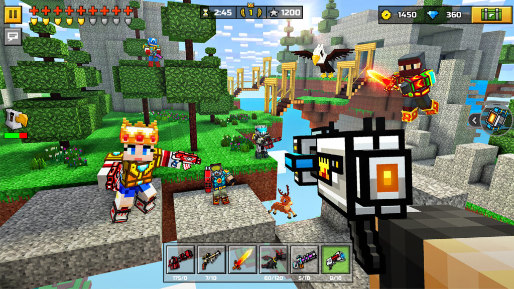 تحميل لعبة Pixel Gun 3D مهكرة للاندرويد والايفون اخر اصدار 2025 من ميديا فاير 4 لعبة Pixel Gun 3D