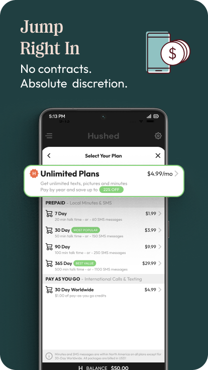 تحميل تطبيق Hushed Apk مهكر مدفوع للاندرويد والايفون اخر اصدار 2025 برابط مباشر 2 Hushed