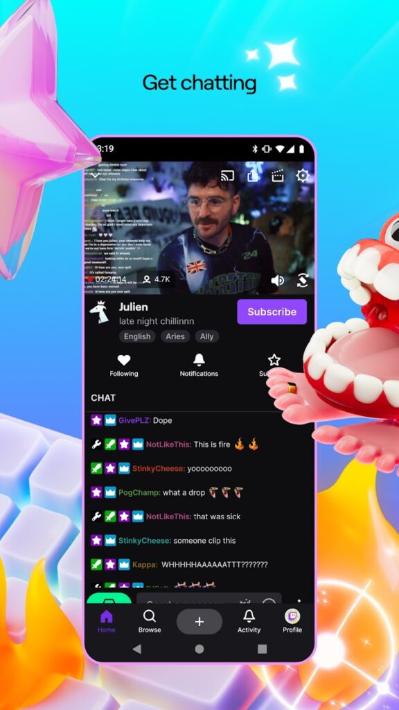 تحميل تطبيق Twitch مهكر apk للاندوريد والايفون 2025 برابط مباشر 2 Twitch
