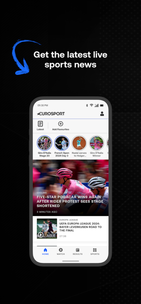 تحميل تطبيق Eurosport مهكر للاندرويد والايفون احدث اصدار 2025 من ميديا فاير 5 تطبيق Eurosport