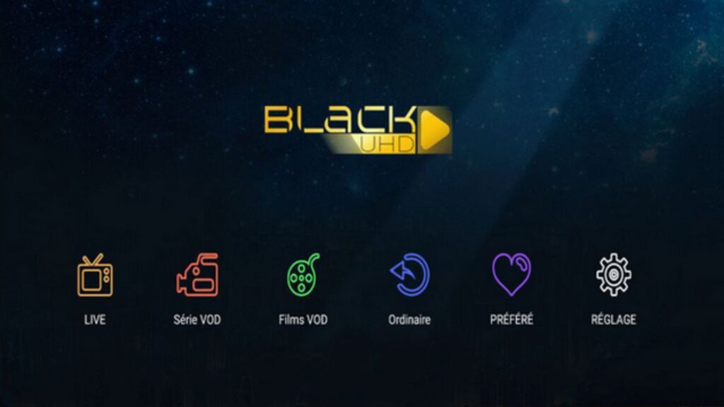 تحميل تطبيق black uhd tv لمشاهدة القنوات للاندوريد 2025 مجانا 2 تحميل تطبيق black uhd tv 1