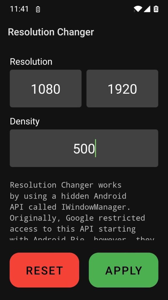 تحميل تطبيق Resolution Changer لتغيير دقة الشاشة بدون روت للاندرويد 2025 برابط مباشر 2 Resolution Changer