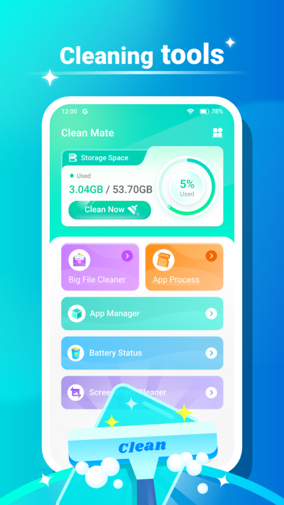 تحميل تطبيق Cleaner Mate Master Clean للاندوريد apk اخر اصدار 2025 من ميديا فاير 4 تحميل تطبيق Cleaner Mate Master Clean