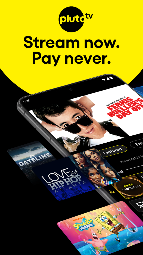 تحميل تطبيق Pluto TV مهكر بدون اعلانات للاندرويد والايفون اخر اصدار 2025 من ميديا فاير 4 تحميل تطبيق Pluto TV