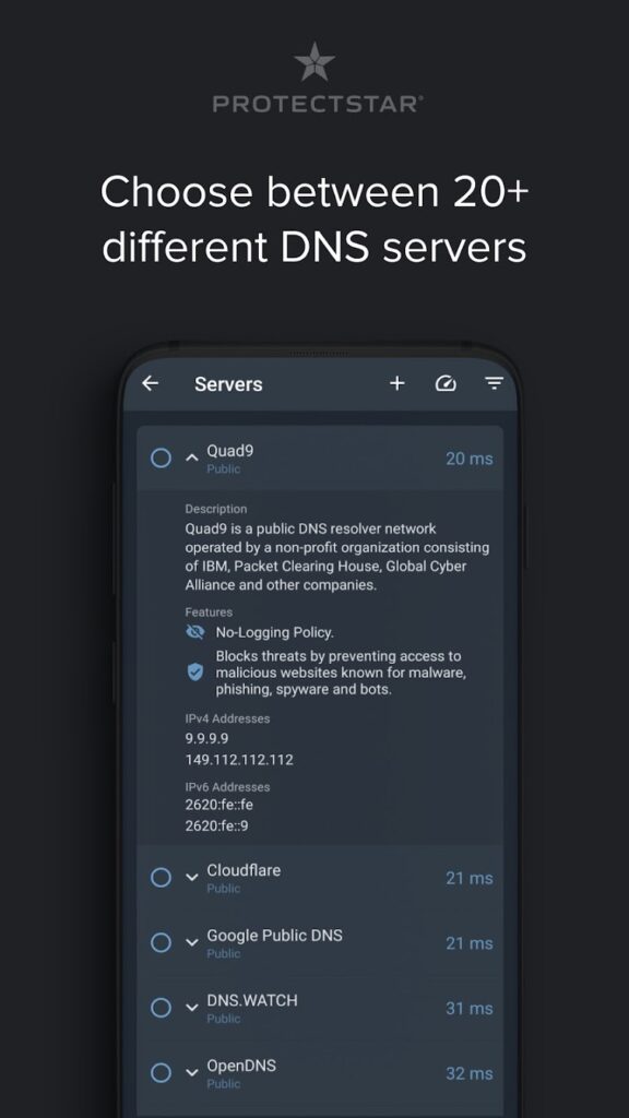 تحميل تطبيق DNS Changer Fast بدون روت للاندرويد والايفون 2025 من ميديا فاير 2 DNS Changer Fast