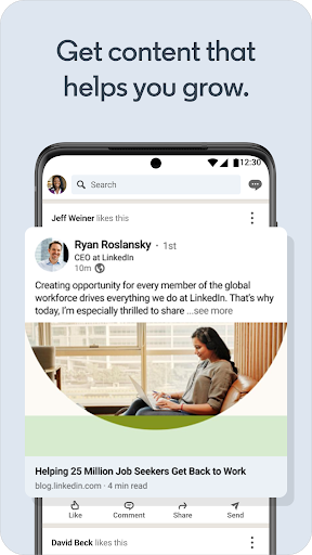 تجربة استخدام تحميل LinkedIn
