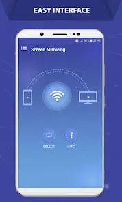 واجهة Screen Mirroring Cast to TV الرئيسية