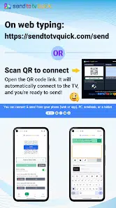 شاشة إعدادات Send to TV Web-to-TV Installer