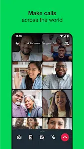 شاشة إعدادات WhatsApp Messenger